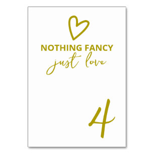 Tarjeta De Mesa Nada Fancy Ama Solamente A Groovy Green Boda