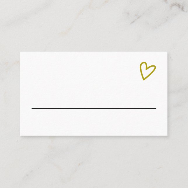 Tarjeta De Mesa Nada Fancy Ama Solamente A Groovy Green Boda (Anverso)