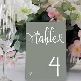Tarjeta De Mesa Nada Fancy Just Love Minimalista Boda