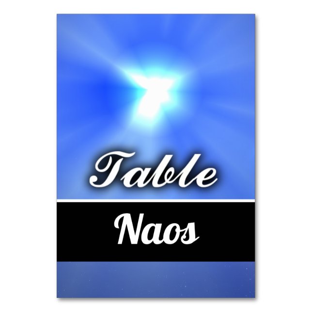 Tarjeta De Mesa Naos (Anverso)