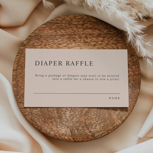 Tarjeta De Mesa Naranja Baby Shower Diaper Raffle de MIA Boho quem (Subido por el creador)