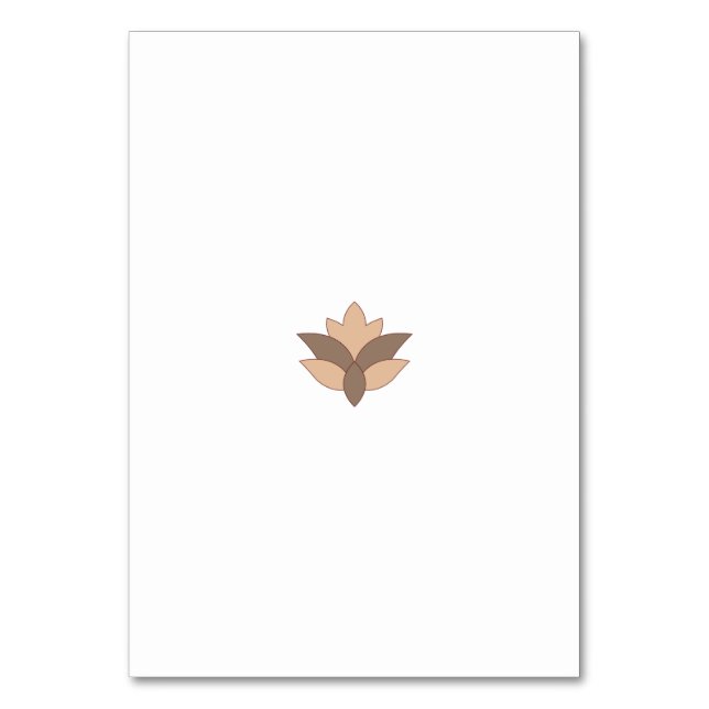 Tarjeta De Mesa Naranja Reddish, lenguaje Naranja (Anverso)