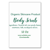 Naturaleza verde orgánica exfoliación corporal man