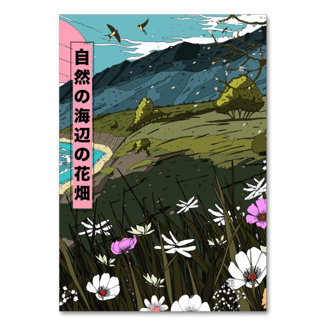 Tarjeta De Mesa Nature Costal Meadow (Anverso)