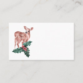 Tarjeta De Mesa Navidades de renos Boda rojo invernal deer floral