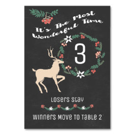 Tarjeta De Mesa Navidades del Bunco Renos - Cuadro 3