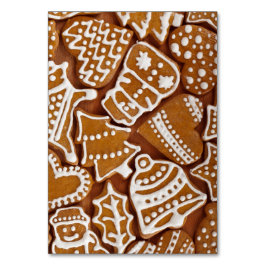 Tarjeta De Mesa Navidades Gingerbread Holiday Cookies