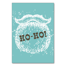 Tarjeta De Mesa Navidades Ho-Ho Holiday Santa Noel