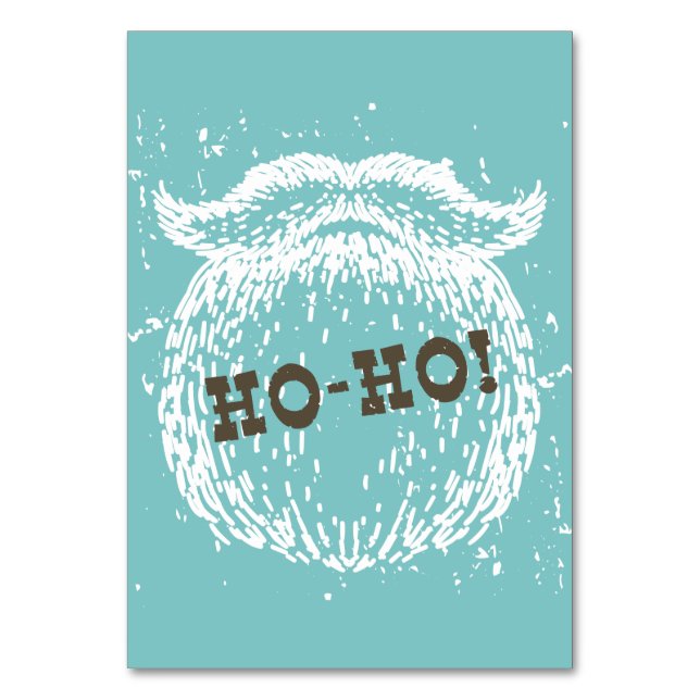 Tarjeta De Mesa Navidades Ho-Ho Holiday Santa Noel (Anverso)