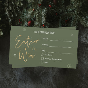 Tarjeta De Mesa Navidades ingresan para ganar el vale mínimo de lo