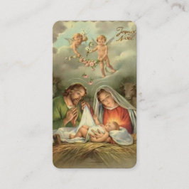 Tarjeta De Mesa Navidades religiosos Jesús St. Joseph Mary Prayer