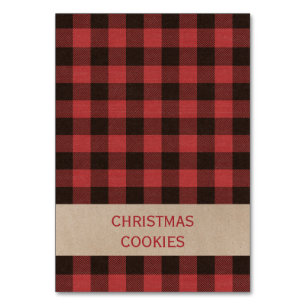 Tarjeta De Mesa Navidades rojos con leche de búfalo