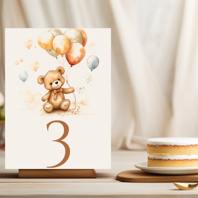 Tarjeta De Mesa Neutral del oso cortado (Subido por el creador)