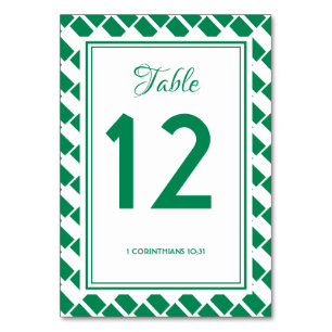 Tarjeta De Mesa NIGERIA FLAG Banquet Celebración Boda Moderno