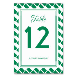 Tarjeta De Mesa NIGERIA FLAG Banquet Celebración Boda Moderno