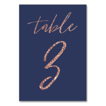 No, 3 - Glam Glitter Rosa Dorado y Azul Boda