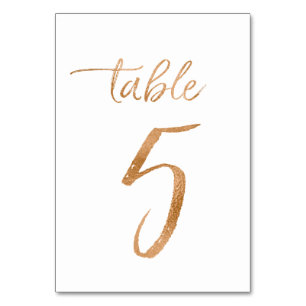 Tarjeta De Mesa No. 5 de la tabla