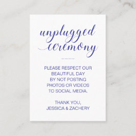 Tarjeta De Mesa No Hay Publicación En Los Medios Sociales Blue Unp