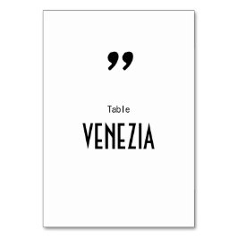 Tarjeta De Mesa Nom de table Apostrophe