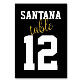 Tarjeta De Mesa Nombre de tabla de casamiento personalizado de la