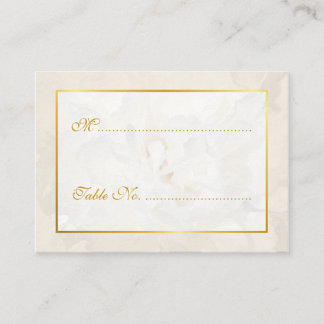 Tarjeta De Mesa Nombre y número de la tabla boda dorado