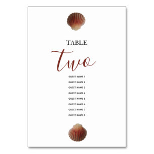 Tarjeta De Mesa Nombres de invitados Bodas de las lámparas de conc