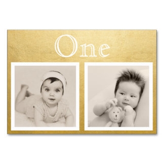 Tarjeta De Mesa Novia Groom Personalizado Age Gold Table Number