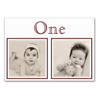 Tarjeta De Mesa Novia Groom Personalizado Edad Personalizado Númer