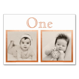 Tarjeta De Mesa Novia Groom Personalizado Edad Rosa Número de tabl