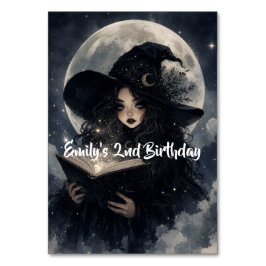 Tarjeta De Mesa nuestra brujita cumple 2 || 