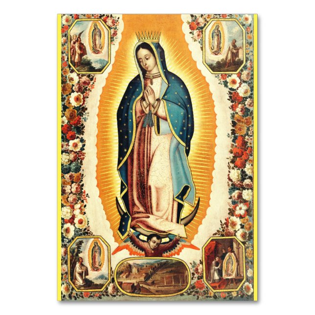 Tarjeta De Mesa Nuestra Señora de Guadalupe (Anverso)