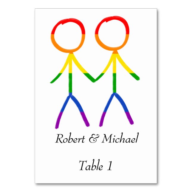 Tarjeta De Mesa Nuestro número de tabla (Anverso)