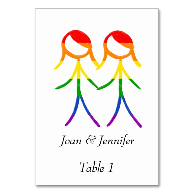 Tarjeta De Mesa Nuestro número de tabla (Anverso)