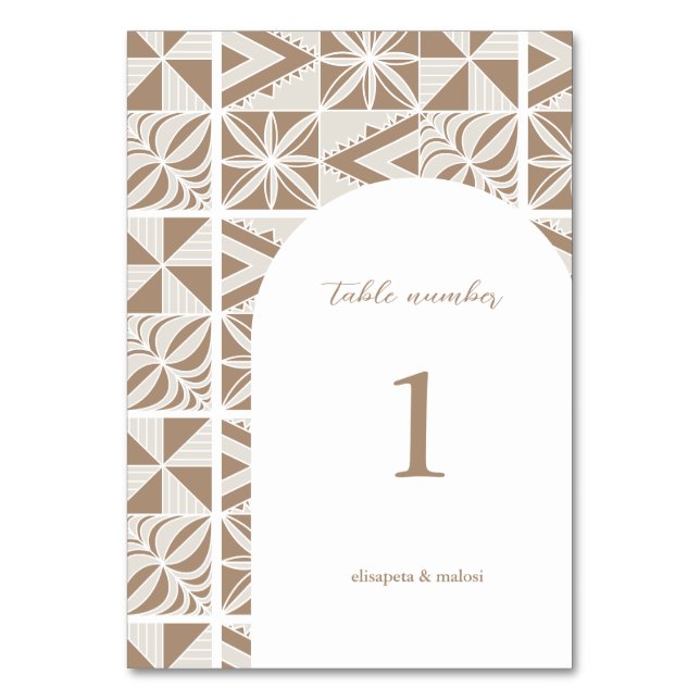 Tarjeta De Mesa Nuku'alofa (Anverso)