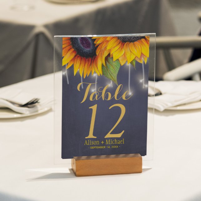 Tarjeta De Mesa Número de la mesa de bodas de la elegante y rústic (Subido por el creador)