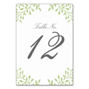 Tarjeta De Mesa Número de la mesa de bodas del jardín secreto - Ve