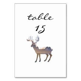 Tarjeta De Mesa Número de la mesa de recepción Rústico de los cier