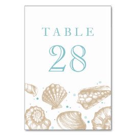 Tarjeta De Mesa Número de la tabla de casamiento náutico de las ca