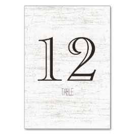 Tarjeta De Mesa Número de tabla Birch Woodland