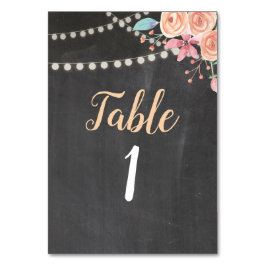 Tarjeta De Mesa Número de tabla Boda Flor de arcilla