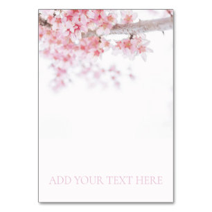 TARJETA DE MESA NÚMERO DE TABLA : CHERRY BLOSSOM