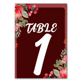 Tarjeta De Mesa Número de tabla de asientos del Boda de guiones