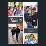 Tarjeta De Mesa Número de tabla de Boda de Collage de fotos modern<br><div class="desc">Moderno número de mesa del Boda de Collage de fotos: Personalice su historia de amor Haga de su recepción de boda verdaderamente única y memorable con nuestros modernos números de mesa de Boda de Collage de fotos. Añade un toque personal mostrando fotos favoritas en un hermoso collage que captura bellamente...</div>