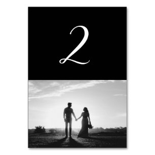 Tarjeta De Mesa Número de tabla de Boda de fotografías de guiones