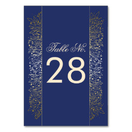 Tarjeta De Mesa Número de tabla de Boda de la Marina de Fútbol Gol