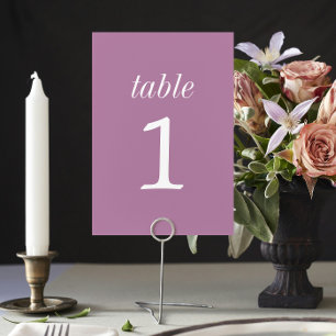 Tarjeta De Mesa Número de tabla de Boda de lavadora Verdadera Simp
