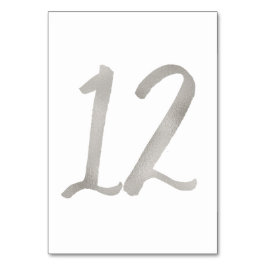 Tarjeta De Mesa número de tabla de boda de moda de Relieve metaliz