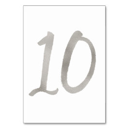 Tarjeta De Mesa número de tabla de boda de moda de Relieve metaliz