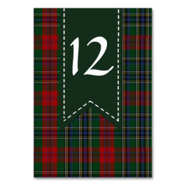 Tarjeta De Mesa Número de tabla de Boda de papel colorido MacLean