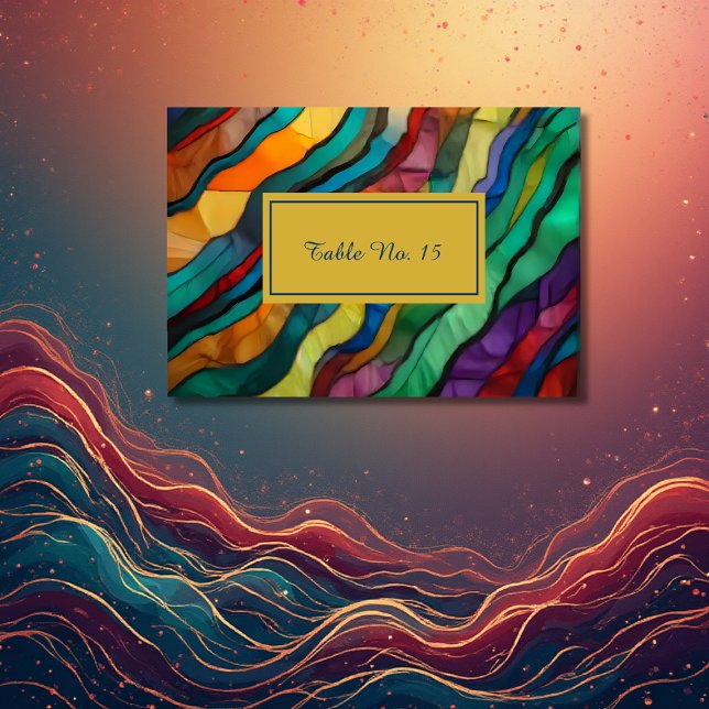 Tarjeta De Mesa Número de tabla de bodas de destino africano opule (Subido por el creador)